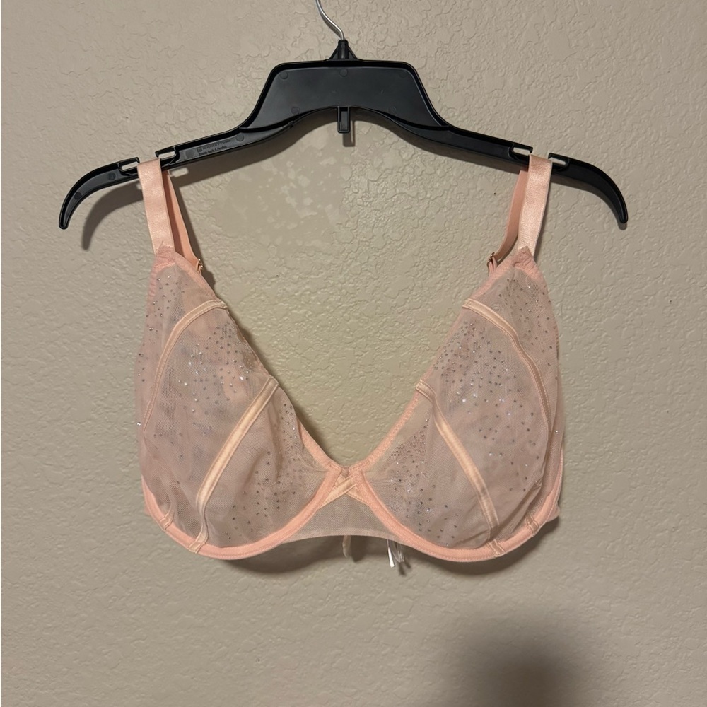 Playful Promises Nola Toffee Diamanté Underwire Bra | US 36I, UK 36G - Picture 4 of 13